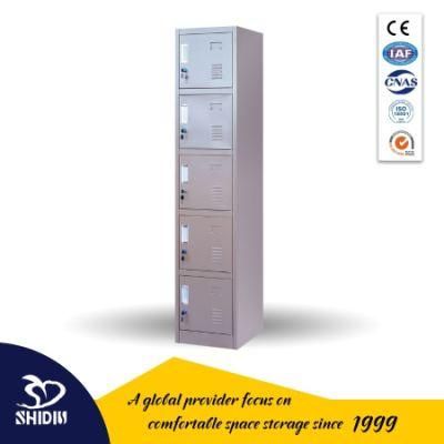 5 Tier Steel Storage Lockers Flat-Packed Multiple Door Office Locker