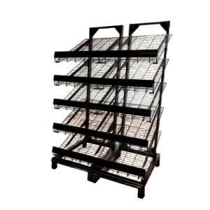 5-Layers Bakery Snack Metal Shelf/ Supermarket Fruit Vegetable Display Rack