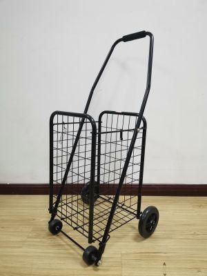 China Heavy Duty Stainless Steel Foldable Shopping Trolley Cart for Personal Use