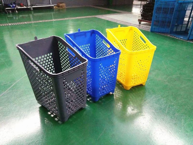 Made in China High Quality Luxury Plastic Hand Push Basket