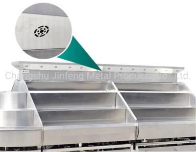 Supermarket Equipment Vegetable Display Rack with Spray System