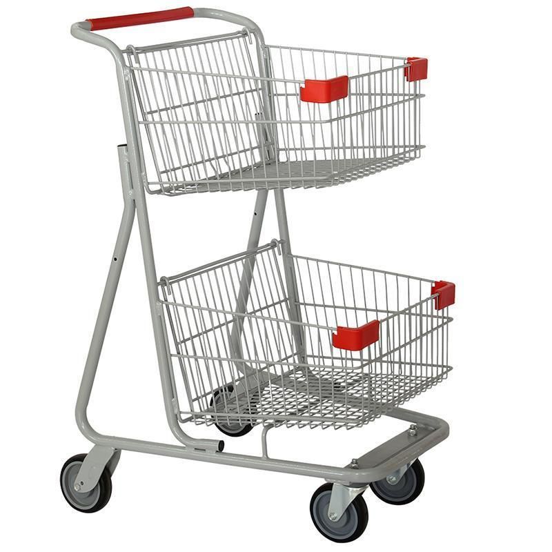 Supermarket Shopping Cart Hand Push Shopping Trolley