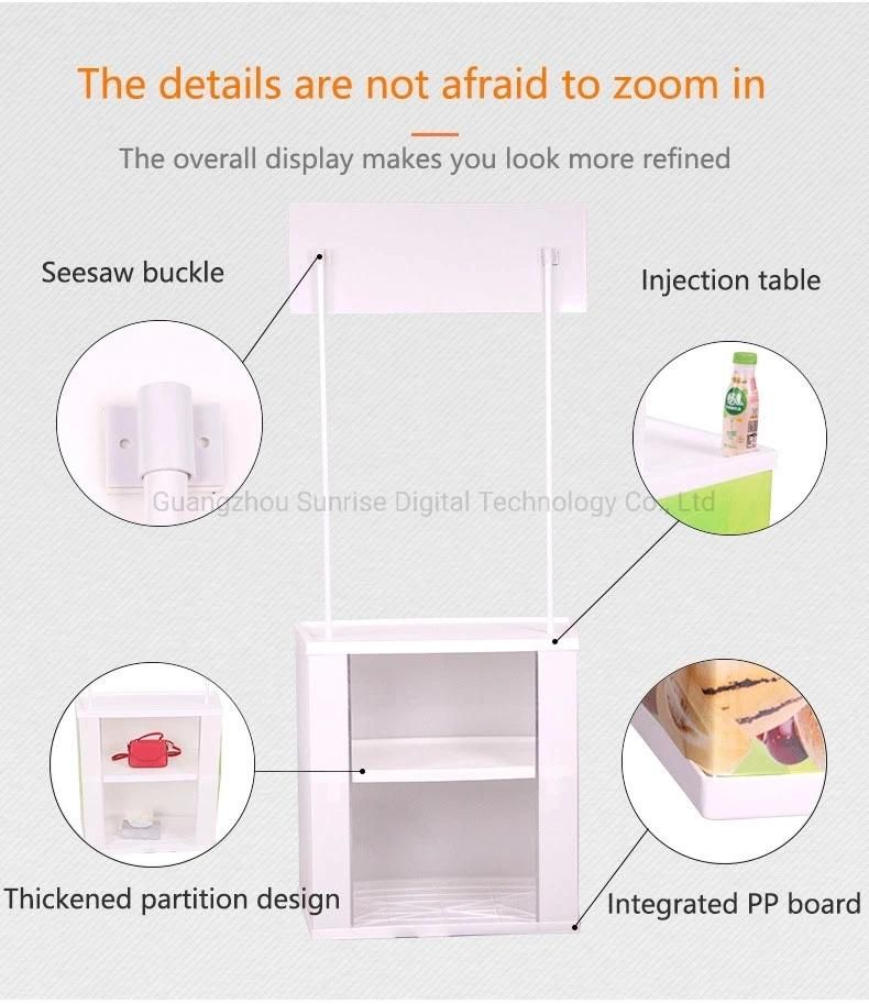 Trade Show Table Stand Exhibition Counter Booth PVC Promotional Counter Table for Supermarket Sales