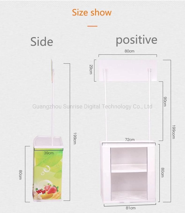 Supermarket Portable Exhibition Booth Display Counter Promotion Table