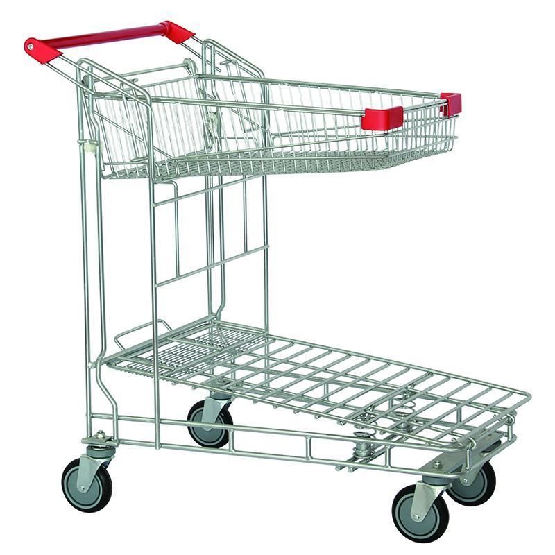 Supermarket Shopping Cart Hand Push Shopping Trolley