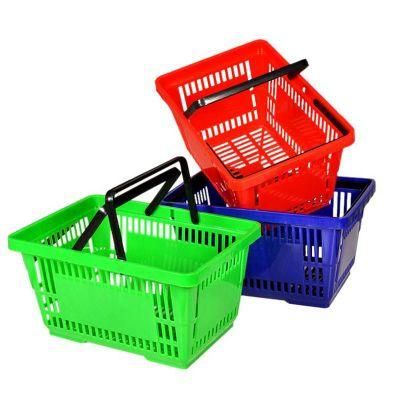 Factory Direct Plastic Shopping Basket Wall-Mounted Multifunctional Basket