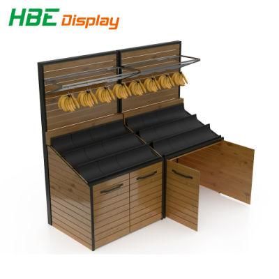 Fruit Vegetable Banana Display Rack for Supermarket and Groceries