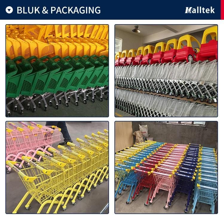 Hot Selling Metal Children Retail Grocery Shopping Trolleys for Child Use