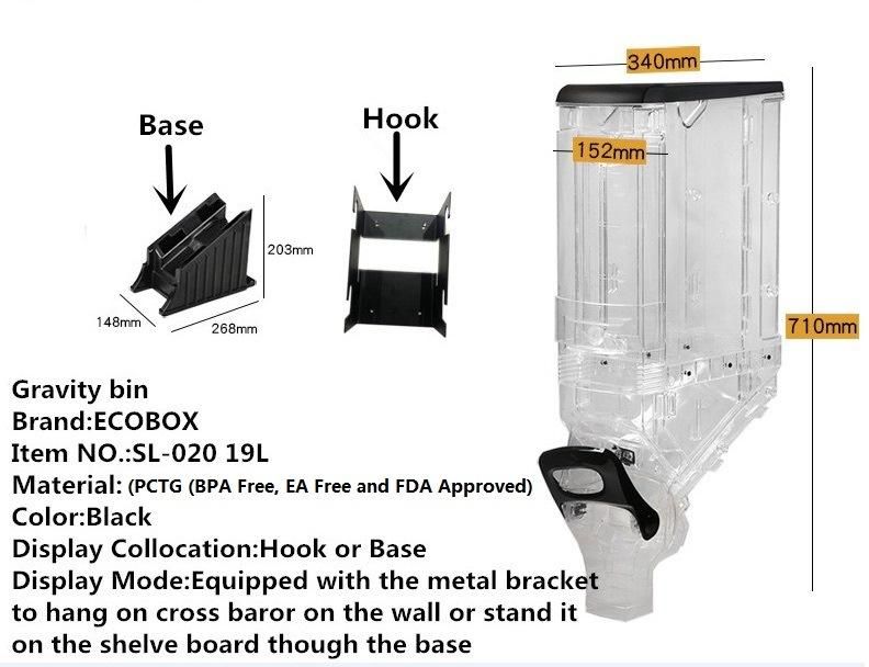 Manufacturer Wholesale Dry Food Dispenser Cereal