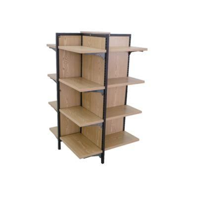 Four Way Stand Gondola Shelf Store Metal Display Supermarket Rack