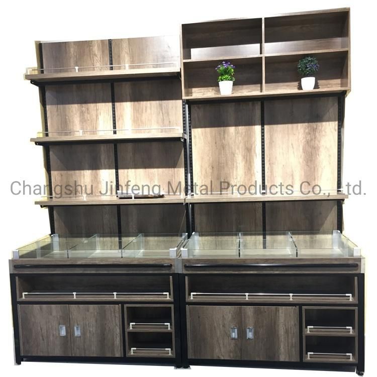 Supermarket Shelf Store Wooden Rack for Bulk Goods