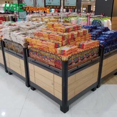 Wholesale Supermarket Wooden Metal Promotional Display Desk