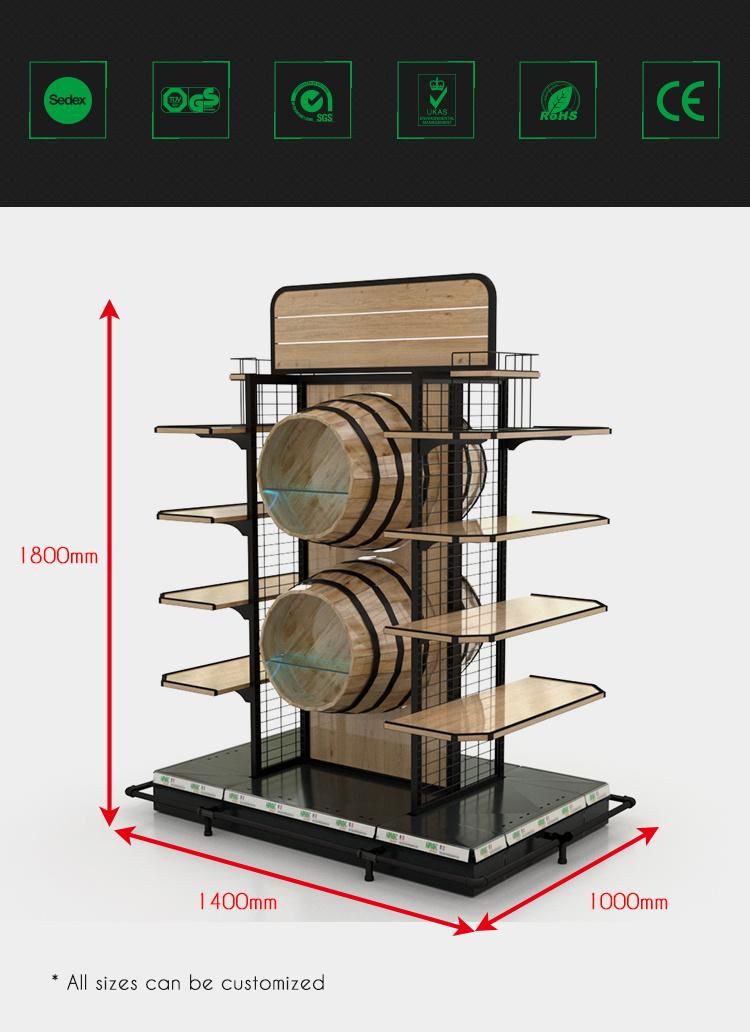 Wine Shelf for Supermarket Display