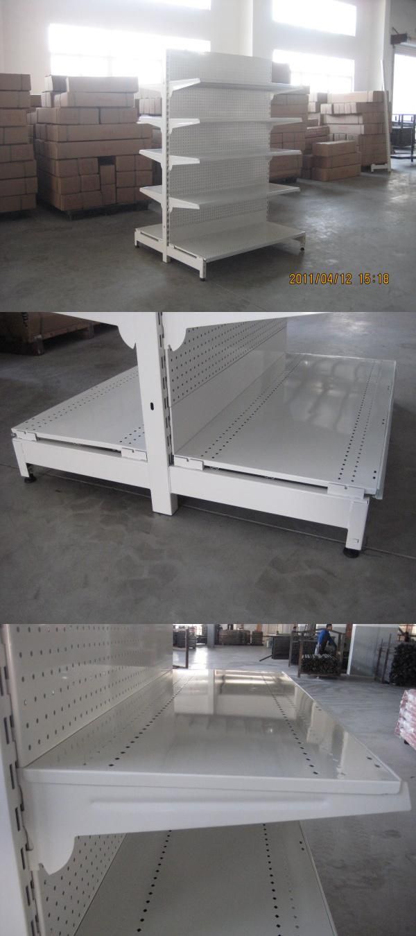 Double Side Metal Supermarket Shelf/Supermarket Gondola Shelf