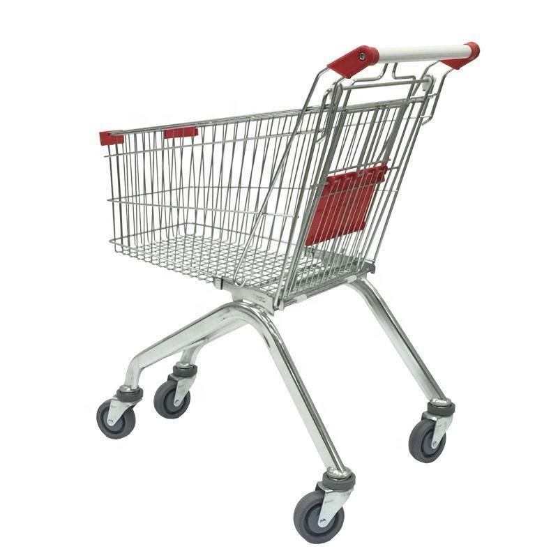 Hot Selling Hypermarket Shopping Cart Supermarket Metal Shopping Trolley