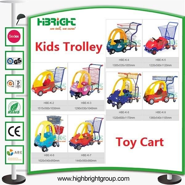 Baby Kids Children Hand Pull Trolley Grocery Shopping Cart