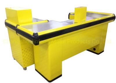 Customized Supermarket Shelf &amp; Store Cashier Desk Checkout Counter