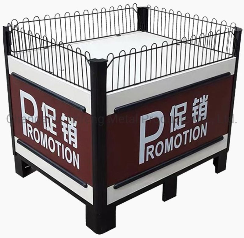 Supermarket Equipment Metallic Shelf Rack Grocery Store Shelves Marketing Cold Rolled Steel Promotional Products Table