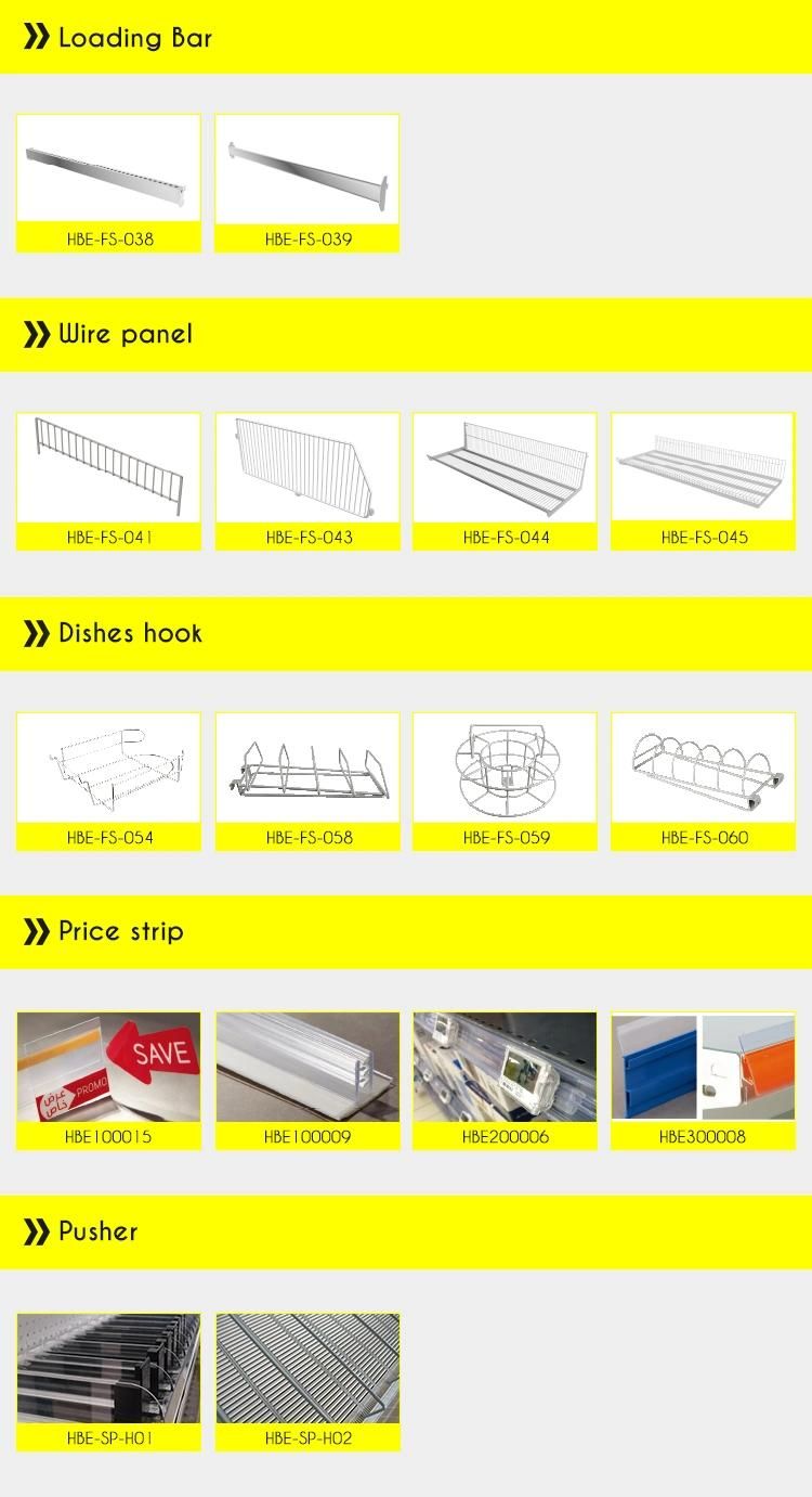 Asian Market Wire Mesh Cost-Effictive Supermarket Shelf for Convenience Store