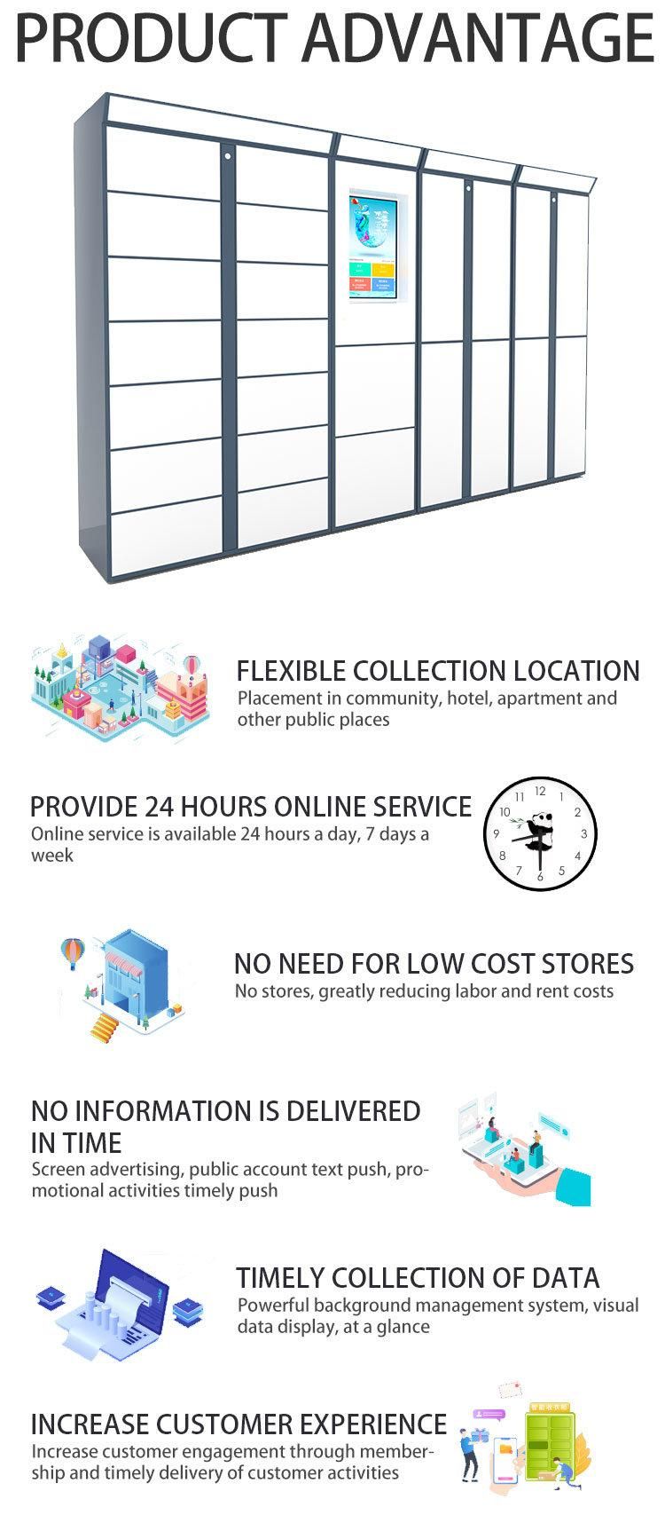 Washing Wardrobe Clothes Delivery and Collect Laundry Locker Smart Locker