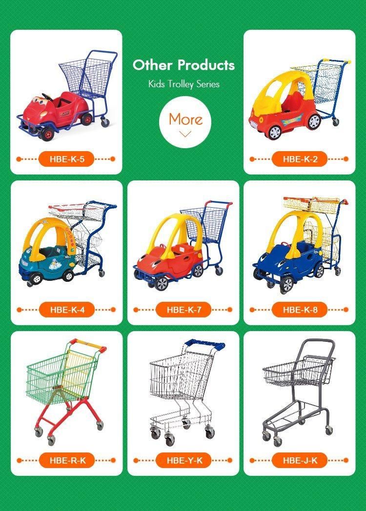 Supermarket Kiddie Cart Kids Shopping Trolley with Toy