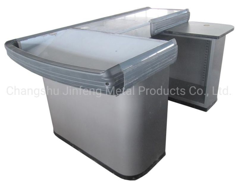 Supermarket Metal Furniture Checkout Counter Cashier Counter