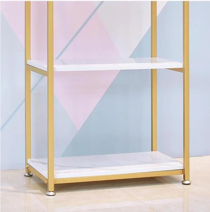 High Quality Shop Display Rack Unique Design Metal Stand for Clothing Store