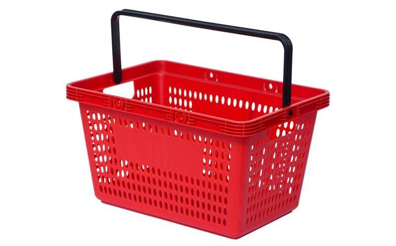 New Type High Capacity Basket with Handles Supermarket Shopping Basket