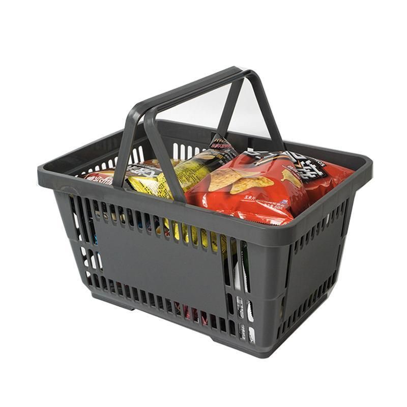 Convenience Store Handle Basket Supermarket Plastic Shopping Basket