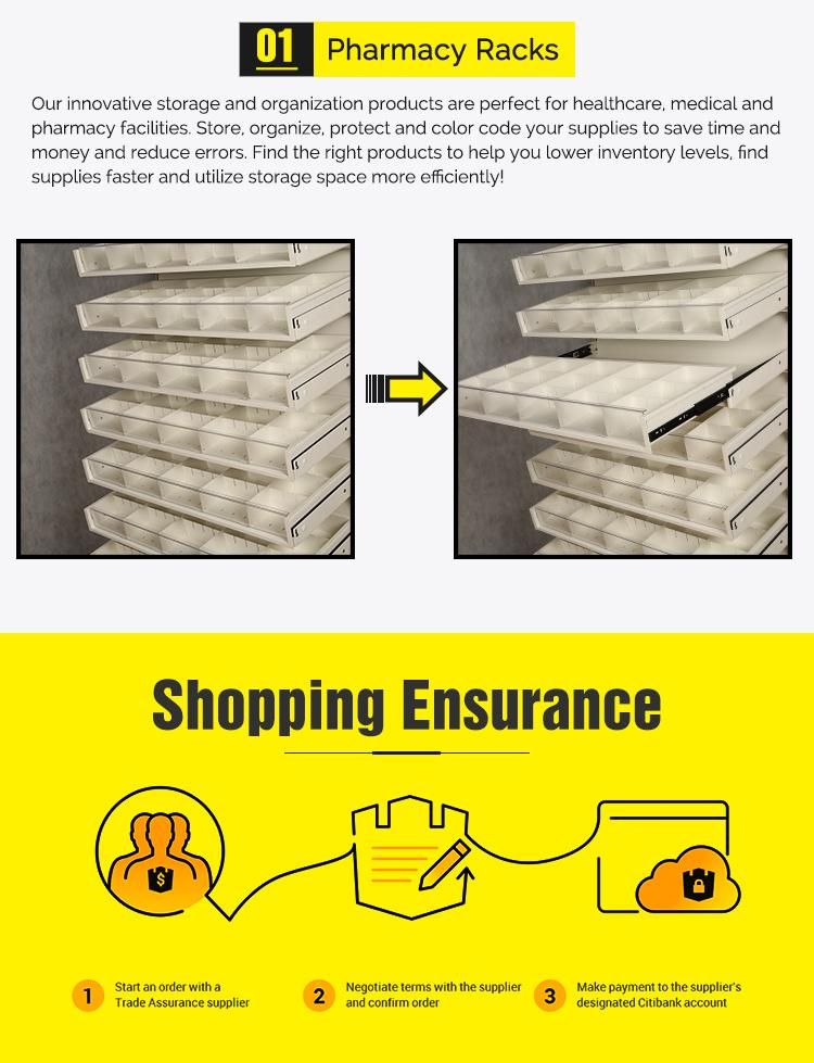 Light Duty Retail Shelf Rack for Pharmacy Store