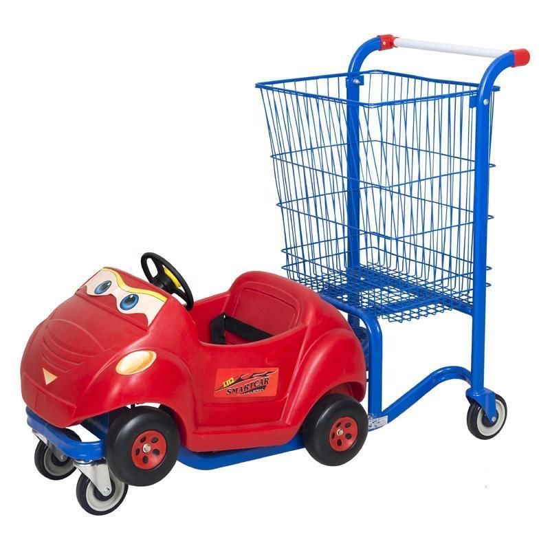 High Quality Store Equipment Supermarket Children Trolley Cart