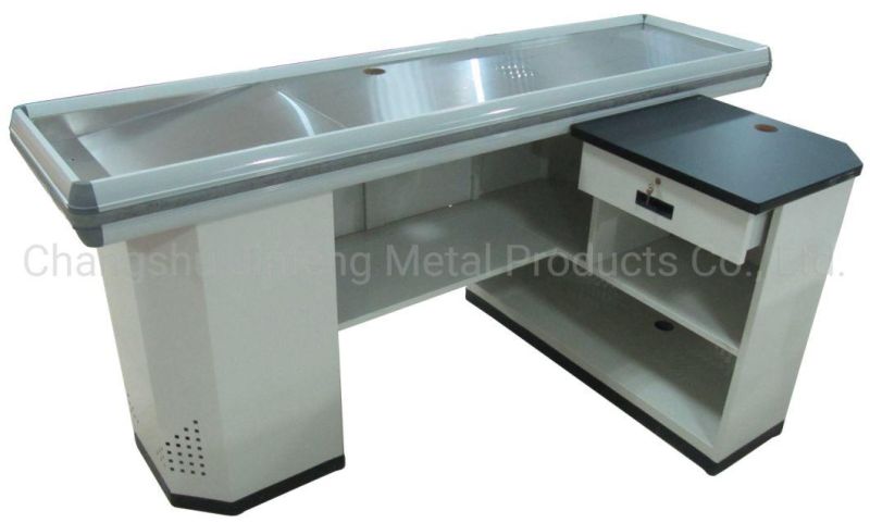 Supermarket Checkout Counters Convenience Store Cashier Desk Jf-Cc-054