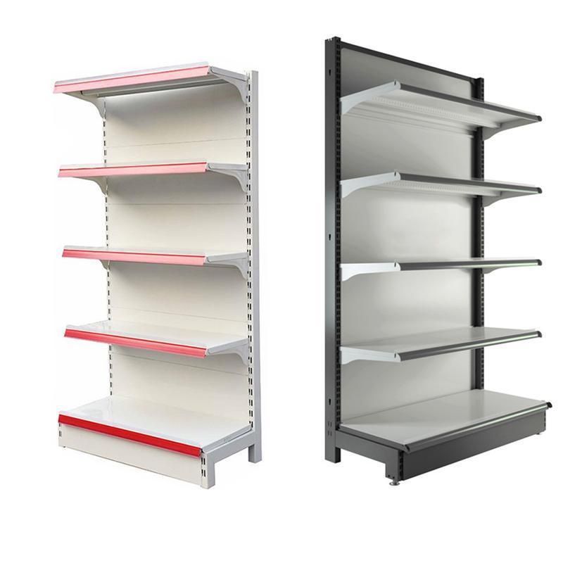 New Durable Double Sides Single Side Metal Supermarket Shelving