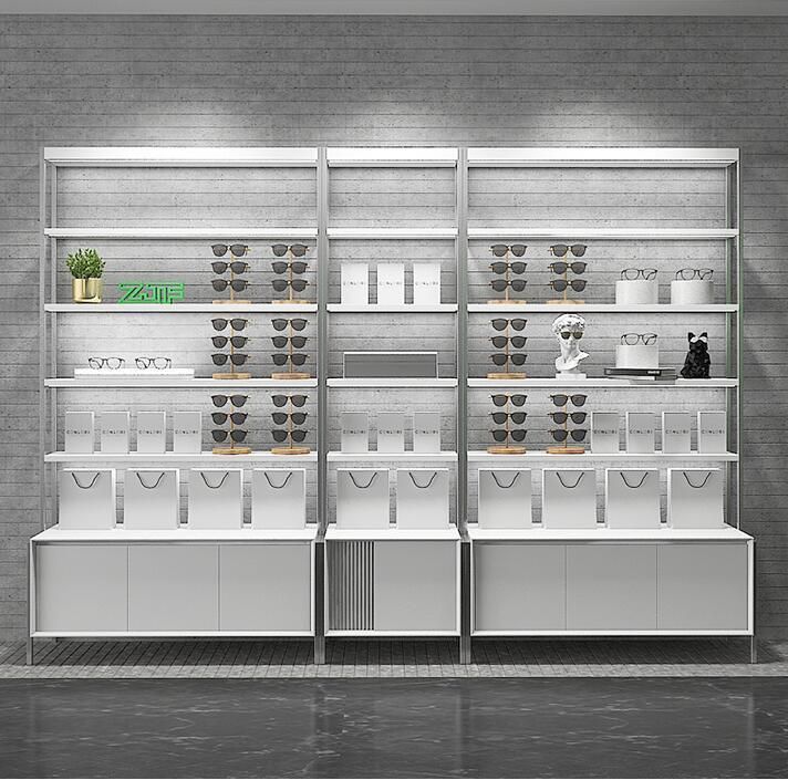 Commercial Retail Optical Eyewear Store Display Cabinets Furniture 3D Max Showroom Optical Shop Interior Design