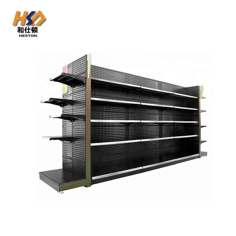 Metal Gondola Used Mini Metallic Supermarket Shelf Display Design for Store Retail