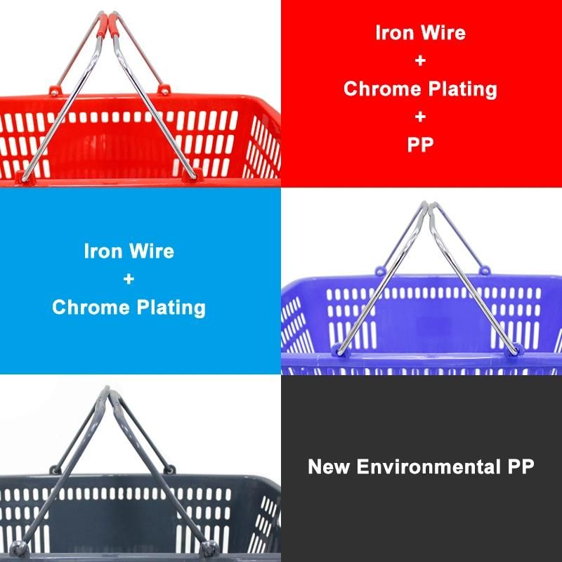 Plastic Shopping Basket with Handle Factory Price