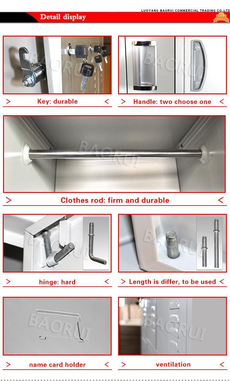 High Standard Knock Down Structure Steel Single Locker with Competive Price