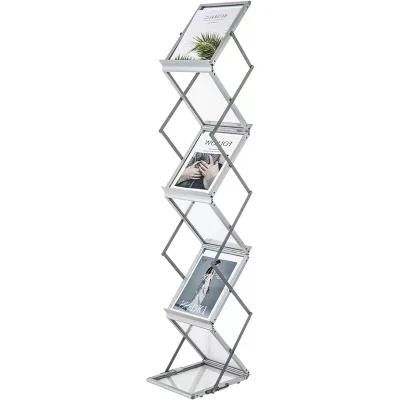 Home Storage Rack Acrylic Book Shelves Acrylic Display Rack for Home Decoration