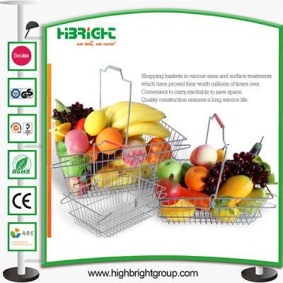 Single Side Wire Shopper Basket