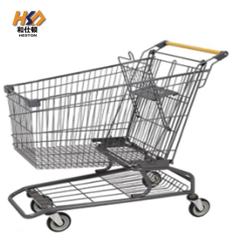 Machining High Quality Zinc Plated Supermarket Shopping Trolley