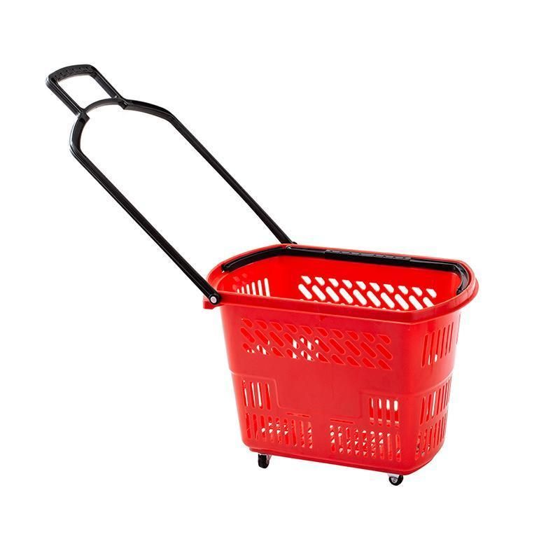 Shopping Basket Large Plastic Baskets with Handles Handbasket