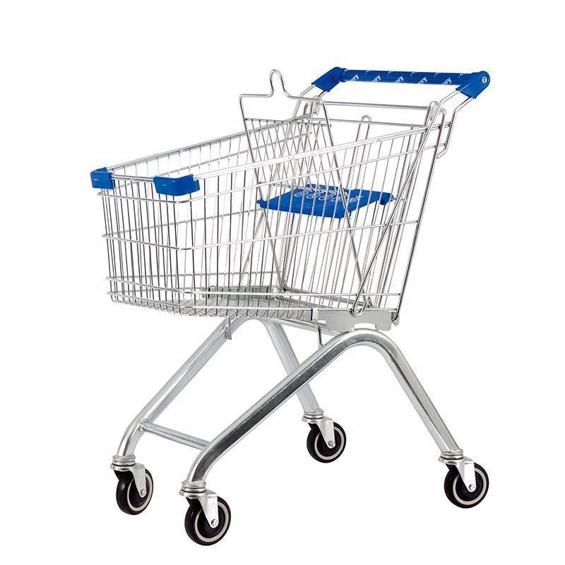 Shopping Trolley Manufacturer Provide Metal Shopping Cart for Supermarket