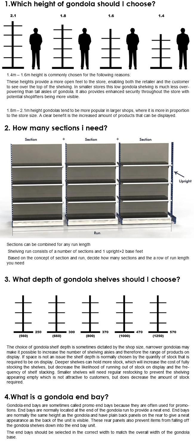 Double Side Punched Back Board Supermarket Shelf