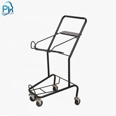 Japanese Style 2 Tiers Basket Shopping Cart Trolley