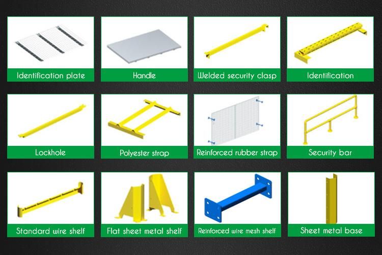 Warehouse Medium Duty System Stackable Steel Pallet Rack