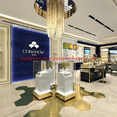 Interior Design Cosmetics Shop Display Counter Skincare Store Display Stand Showcase