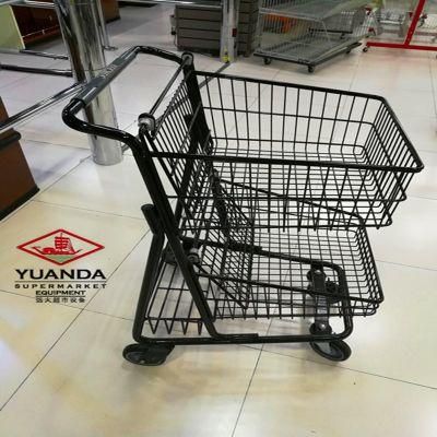 Double Basket Shopping Trolley for Sale