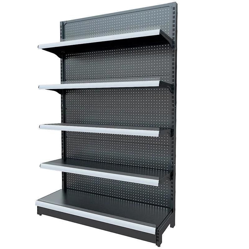 Cold -Rolled Rack Double Sides High Grade Supermarket Display Shelf