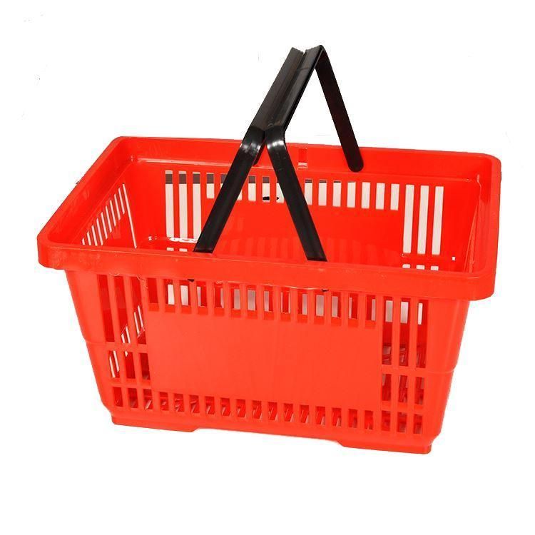 Hot Selling Chain Fruit Basket Colorful Plastic Shopping Basket