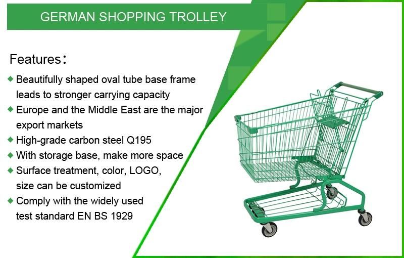 American Design Metal Supermarket Shopping Cart with Competitive Prices (JS-TAM06)